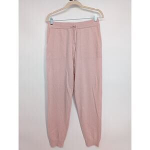 NWOT White + Warren 100% Cashmere Joggers Pants Size S Pink #1D504